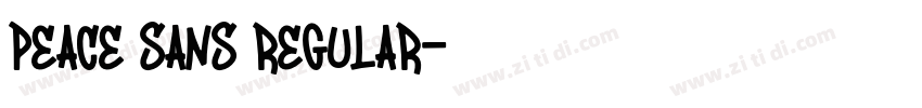 Peace Sans Regular字体转换